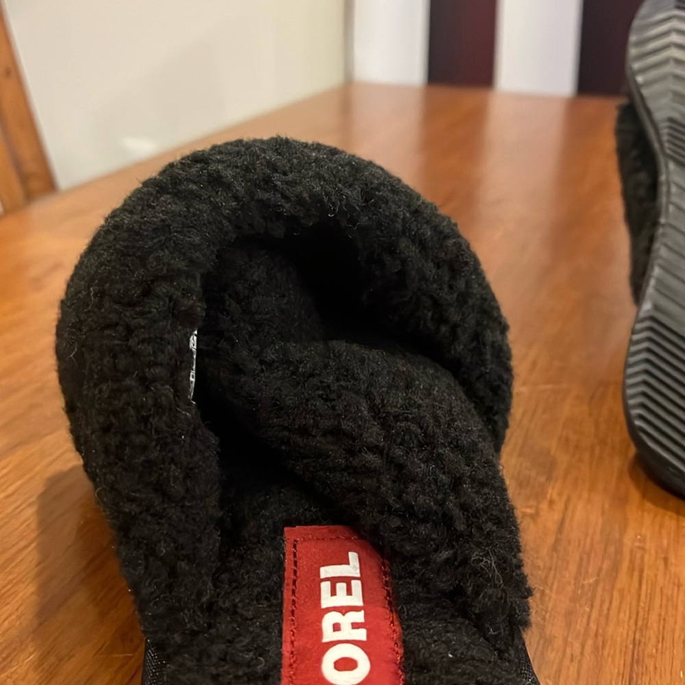 Sorel Mail Run House Slipper Shoes Sandals new black Women’s Sizes - Picture 9 of 11